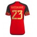 Billige Belgien Michy Batshuayi #23 Hjemmebane Fodboldtrøjer VM 2022 Kortærmet